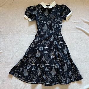 NWT ModCloth x Collectif Spooky Toile Swing Dress
